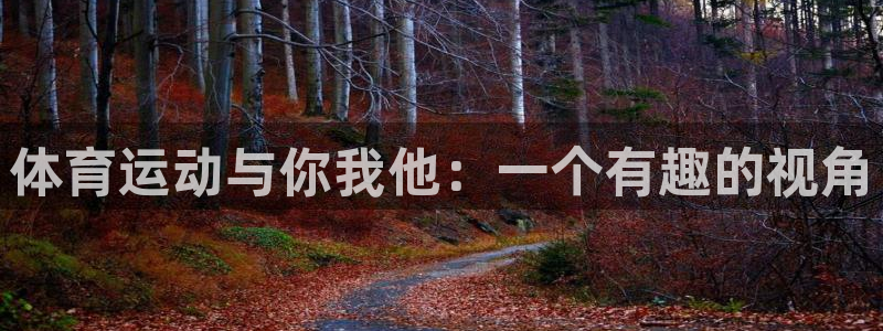 vsport体育官网下载平台APP：体育运动与你我他：一个有