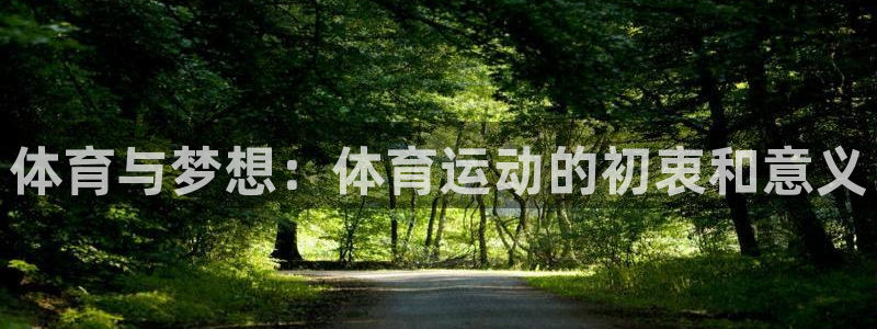 vsport体育官网下载平台假的吗是真的吗：体育与梦想：体育